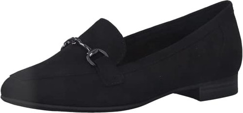 MARCO TOZZI Damen Slipper Elegant Vegan, Schwarz (Schwarz), 39 EU