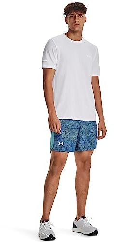 Under Armour Mens Seamless Stride Short Sleeve T-Shirt White/Reflect L
