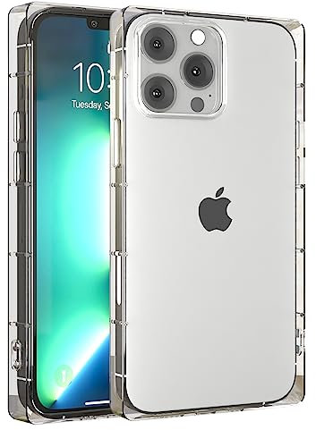 GTElectro Case for Apple iPhone 13 Pro Max, Square Soft Slim TPU Protective Cover, Thin Durable Phone Case, Shockproof Protection, Flexible Transparent iPhone 13 Pro Max Case (Clear)