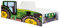 KOBI Kinderbett mit Rausfallschutz Bauernhof | Grüner Traktor | 160 x 80 cm | Jugendbett mit Matratze | Kinderbetten Jungen Mädchen | Einzelbett Kinder Bett Autobett