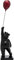 Kare Design Deko Figur Balloon Bear, Schwarz, Bär, Polyresin, Handgearbeitet, Unikat, 73x16x16cm (H/B/T)