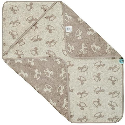 sei Design Dein Bio KAPUZENTUCH aus 100% Bio Baumwolle für Babys, Kapuzenbadetuch Kapuzenhandtuch für Neugeborene ab 0+ Monaten bis 5 Jahre