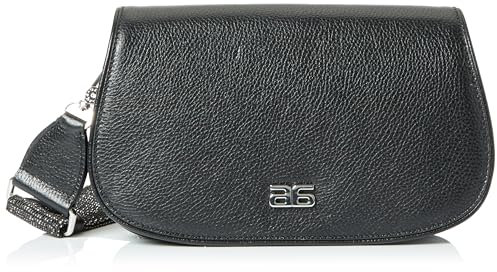 ABRO Unisex Bolso Clara Tasche, Schwarz/Nickel