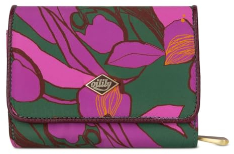 Oilily Zina Wallet Sketchy Flower Forrest Green