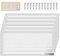 Magnético Ventilación Cubierta 30,5 x 14 cm, 6 Piezas Tapa Rejilla Ventilacion Suelo Pared Aire Registros Cubierta Fuerte Imán Ventilación Pantalla Malla para Bloqueo Cabello Polvo Desechos, blanco