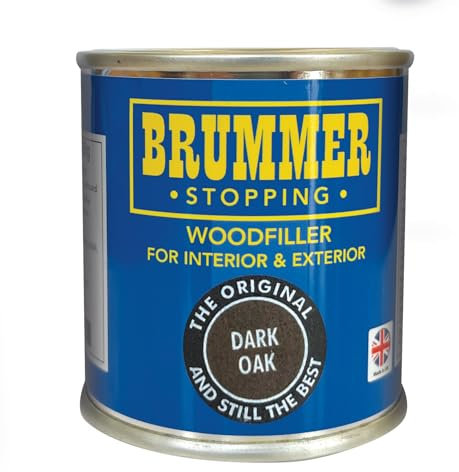 Brummer Mastic pour bois Chêne foncé 250 g