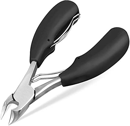 INF Zehennagelknipser für dicke oder eingewachsene Zehennägel, Profi Zehennagelknipser für dicke Nägel, große Zehennagelschere für Senioren/Herren/Frauen