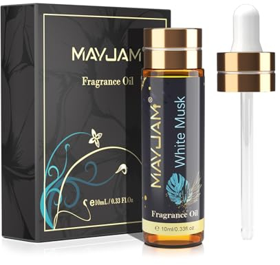 MAYJAM Olio Essenziali di Muschio Bianco 10ML, Olio Di Fragranza Premium Per Diffusori di Olio Essenziali, Aromaterapia, Casa, Bruciatore Di Olio