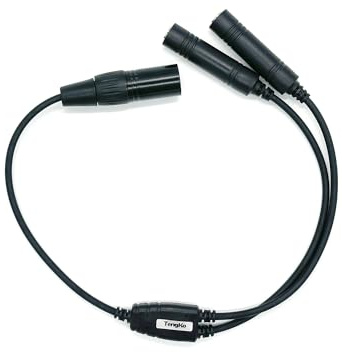 TengKo Adattatore per cuffie Airbus GA Dual Plugs a Airbus 5 pin XLR cavo aviazione cuffie Airbus auricolare cavo accessori