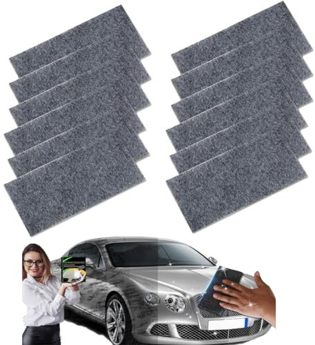 Nano-Glitzer-Tuch, Auto-Kratzentferner, Nano-Glitzertuch für Autokratzer, Nano-Magic Tuch, Kratzentferner, 12 Stück