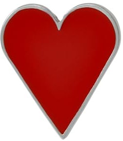 Broche En Forme De Coeur, Broche Cœur Rouge, Broche Robe, Broche Poker, Épingle De Revers D'as Du Poker, Broche Esthétique Amusante Pour Sacs À Dos, Chapeaux, Vestes, Pulls, Vêtements, Accessoires