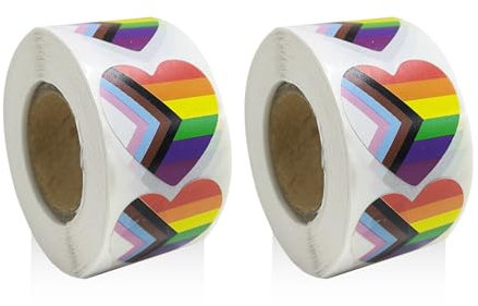 1000 Rainbow Stickers, Heart Shaped Stickers, Decorative Gift Stickers, Laptop Stickers, Craft Stickers