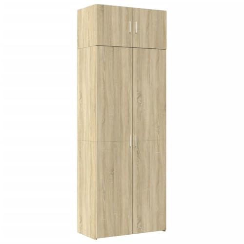 vidaXL Hochschrank Sonoma-Eiche 80x42,5x225 cm Holzwerkstoff