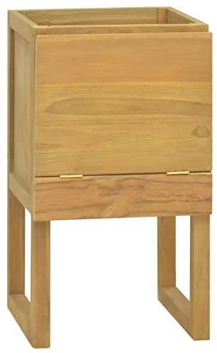 JUDYY Badschrank 45x45x75 cm Massivholz Teak, Bad Kommode, Badezimmer Möbel, Badzimmer Schrank, Aufbewahrungsschrank, Bad Schrank - 338246
