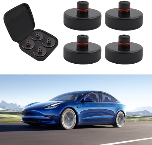 BIXUAN Gummiauflage Wagenheber kompatibel mit Tesla Model Y Juniper/Model 3 Highland X S Auflage Rangierwagenheber Gummi Karosserie für Karosserie und Hebepunkte Chassis 4 Stück Tesla Zubehör