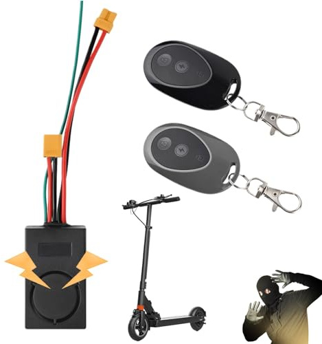 Système d'alarme antivol pour Scooter - Alarme de Scooter avec télécommande - Système d'alarme de sécurité antivol hautement Compatible - Système d'alarme de vélo électrique - Détecteur de Mouvement