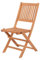 LOLAhome Silla de jardín Resistente y Plegable | De Madera natual sostenible de Acacia con FSC | para Exterior, jardín, terraza, balcón o Piscina | Kate