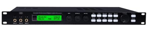THYXGS X5 Karaoke Professional Digital Audio Processor, DSP Digital Reverberation, Anti-howling, Support 5.1 Channel Output, 3 Microphone Channel, for Speaker, Home Theater