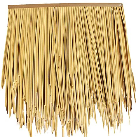 CAFIEDR Lot de 10 Rouleaux de chaume de Palmier Artificiel Ignifuge pour toiture de Jardin, terrasse, Parapluie, clôture, décoration de fête