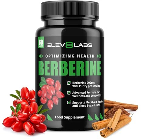Berberine Capsules - Pack of 60 | Premium Berberine Supplement - High Strength Supplement | Supports Healthy Cholesterol Levels, Blood Sugar Balance & Digestive Health | Natural Berberine Formula
