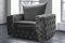 Stilvolles Ashley Chesterfield Samtsofa, luxuriös, modernes Plüsch-Ecksofa für Wohnzimmer, Stahl-Polstercouch mit Streurücken-Sofas und Couches