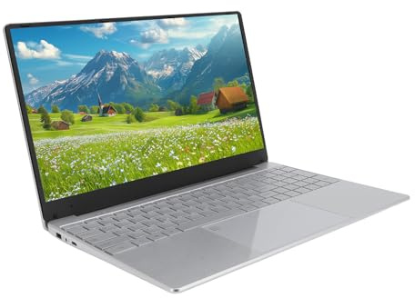 Laptop de 15.6 Pulgadas, la Computadora Portátil de 1920x1080 IPS N5095A CPU 8GB 512G Gaming Latop, 2.4G 5G Bluetooth 4.2 5180mAh Batería Computadora Soporte de Huellas (Enchufe