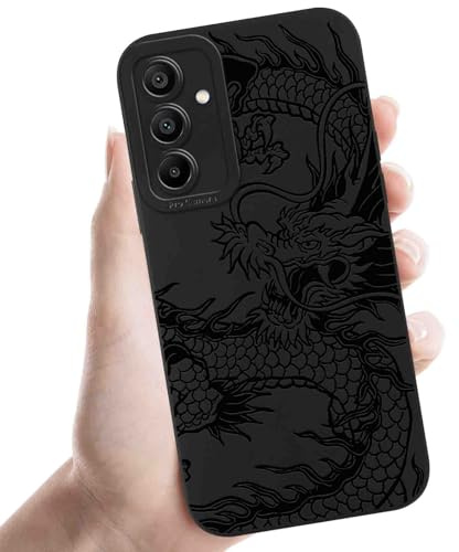 Coalbooliy Handyhülle für Samsung Galaxy S25 5G hülle 6,2'', Aesthetic Drachen Muster Design Schwarz Weiche TPU Silikon Stoßfest Kameraschutz Schutzhülle Bumper Ultra Dünn Mädchen Case, 06