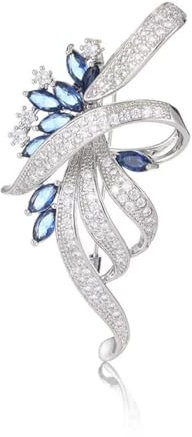 MIRKUZI Broschen & Anstecknadeln für Damen Damenbrosche, Kristallbrosche Anstecknadel, Strass-Bouquet-Brosche, elegante Brosche, passend für Damenmantel, Kleid, Brosche, Anstecker