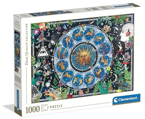 Clementoni Jigsaw Puzzle 1000 pieces, Astrological Chart Collection, Puzzle for Adults 14-99 Years, 39890, Made in Italy