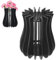 BOXOB Vase à Fleurs Puzzle en Bois, Présentoir Créatif pour Bouquets de Roses Tournesols Jonquilles Lotus Tulipes Kit de Construction Cadeau pour Les Amoureux des Fleurs (Style A, Noir)