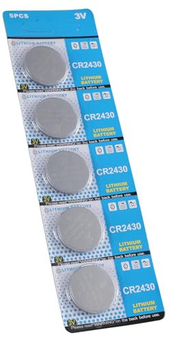 Multi Pack 5PCS CR2430 3V Coin Cell Battery for Small Electronics Lithium Button Cell Battery Long Power