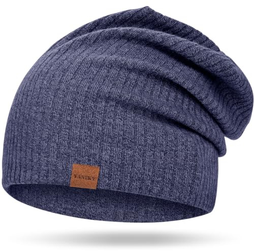 YANIKY Beanie Mütze Damen - Leichte Strickmütze für Frühling & Winter - Klassische Beanie Hat Unisex