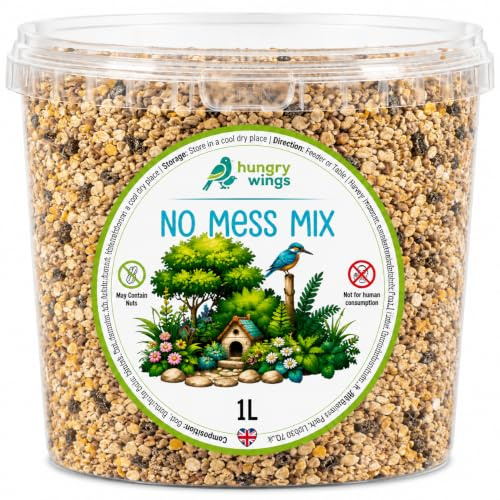 Premium Wild Bird Food 1L Tub (1L Tub, No Mess Mix)
