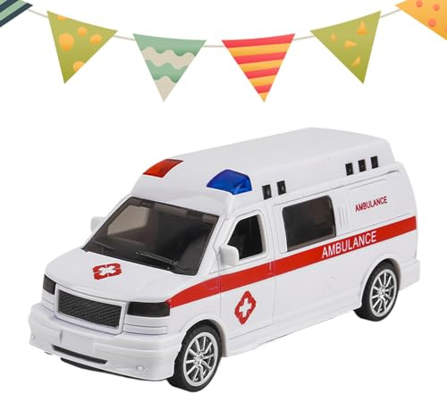 Générique Bagger mit Fernbedienung und Traktor für | Krankenwagen mit Licht und Sound | Spielzeug Notfahrzeuge für 3-12 Jahre | Geschenk für und Mädchen