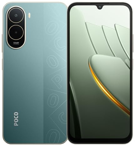 XIAOMI POCO C81 Pro 4G Smartphone, 4+256GB, 6,9 Zoll, Unisoc T7250, 6000mAh, 15W, Android 15, IPS LCD 120Hz, mit Ladegerät (Grün)