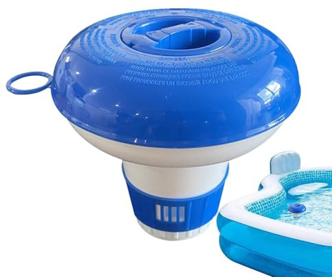 Dispenser di cloro galleggiante per vasca idromassaggio e piscina, grande dispenser di cloro da 12,7 cm, accessori regolabili per la manutenzione dell'acqua per spa, vasca idromassaggio, casa, hotel