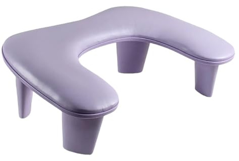 Cojín para las manos y reposabrazos para manicura, Soporte for reposabrazos en forma de U, multicolor(Violet)