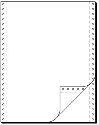 SIGEL 32242 Endlospapier 12 Zoll x 240 mm (A4 hoch), 60/57 g, 1000 Sätze LP, SD, 2fach, Druckerpapier