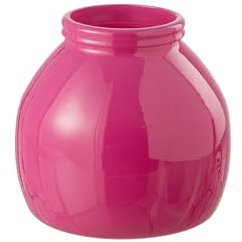 Vase en verre orange et rose, taille S