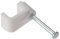 Forgefix - FCC1W Flacher Kabel Clip - Weiß