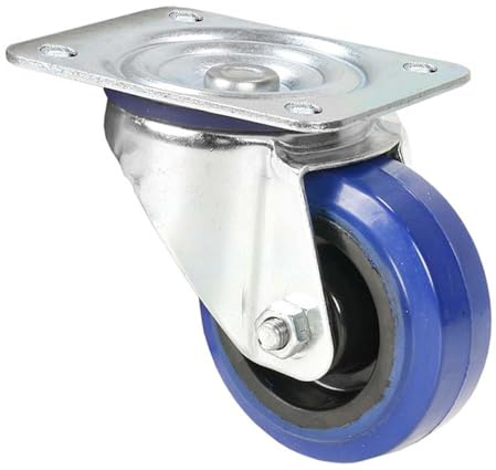 Adam Hall 372081 Gelenk-Laufrolle 80mm mit blauem Rad