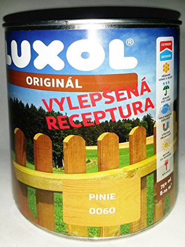 Luxol Original NEU Barniz protector para madera interior y exterior, 0,75 litros, color pino