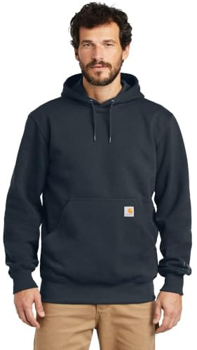 Carhartt Men's Big & Tall Rain Defender Paxton Heavyweight Hooded Sweatshirt - Blue -