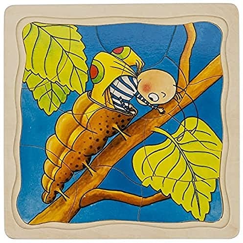 Goki 57523 - Schichtenpuzzle - Die Raupe