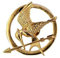 Oakhum Designs Hunger Games Brosche Katniss Mockingjay vergoldet 18 K, Metall, Ohne Stein