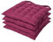 Homescapes 4er Set Stuhlkissen 40x40 cm weinrot – Sitzkissen Outdoor/Indoor mit Baumwollbezug, Sitzpolster waschbar und Oeko-TEX-Zertifiziert für Esszimmer-, Küchen- & Gartenstühle
