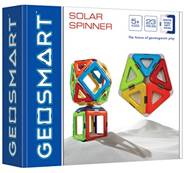 GeoSmart - Solar Spinner, Magnetic Construction Set, 23 Pieces, 5+ Years