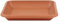 greemotion Soucoupe carrée pour pot de fleur 28 x 28 cm - Dessous de pot de fleur en plastique marron aspect terre cuite - Plateau pour jardinière résistant aux UV et au gel
