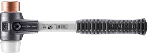 SIMPLEX-Schonhammer, Kupfer/Superplastik; mit verstärktem Tempergussgehäuse und Fiberglasstiel | D=40 mm | 3747.040
