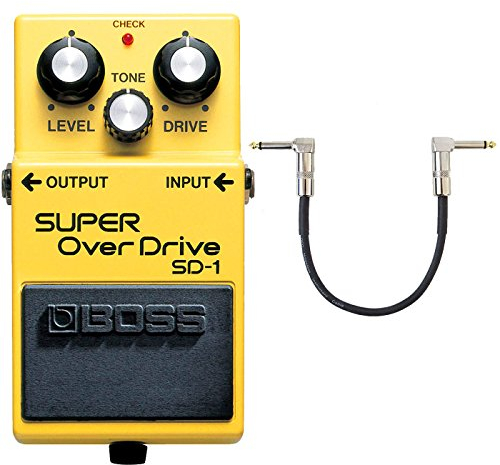 BOSS SD-1 Super Overdrive Pedal + keepdrum Patchkabel 30cm